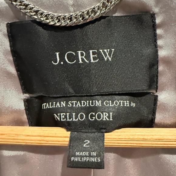 J. Crew Classic Gray Trench Coat - Picture 3 of 6